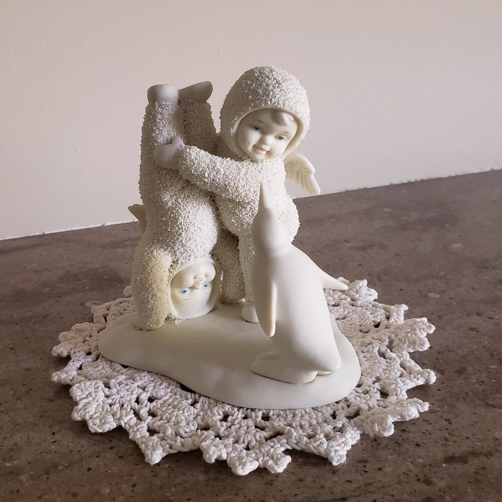 Dept 56 Snowbabies Figure "Which Way Is Up?'" Retired 2000 Pre…
